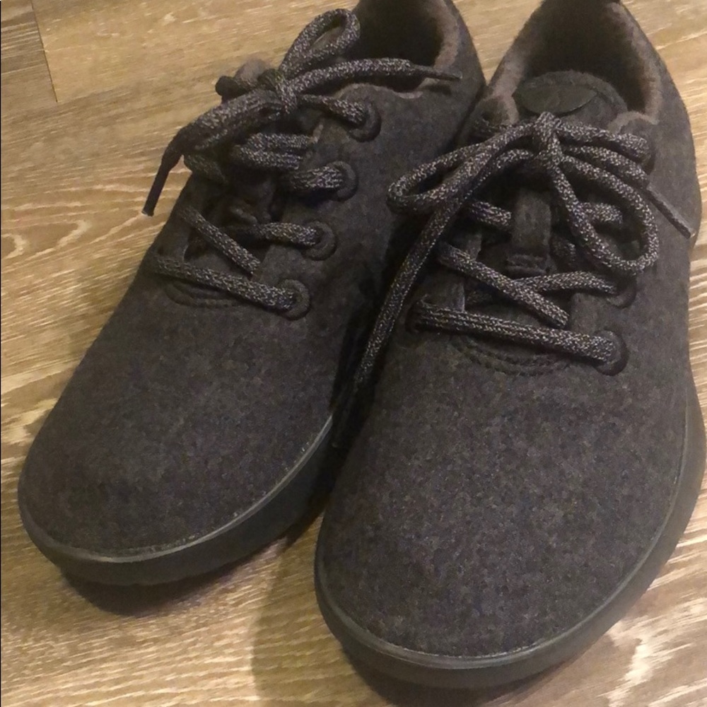 Natural Black Allbirds Runners.